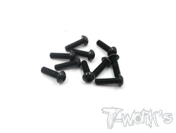 ASS-310BBK 7075-T6 Hex. Socket Button Head Screw(Black)  3x10mm 10pcs.