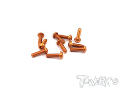 ASS-310BO 7075-T6 Hex. Socket Button Head Screw(Orange)  3x10mm 10pcs.