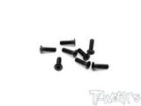 ASS-3LPBK 7075-T6 Hex. Socket Head Low Profile Half Thread Screws ( Black ) 8pcs.