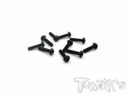 ASS-312BBK 7075-T6 Hex. Socket Button Head Screw(Black)  3x12mm 10pcs.