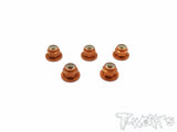ASS-3FLN Aluminium Flange Lock Nuts 3mm  5pcs.
