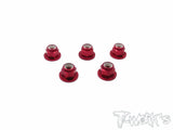 ASS-3FLN Aluminium Flange Lock Nuts 3mm  5pcs.