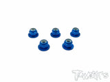ASS-3FLN Aluminium Flange Lock Nuts 3mm  5pcs.