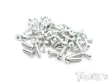 ASS-SAXOF1 7075-T6 Alum Screw set 72pcs.For Team Saxo F1 180/200