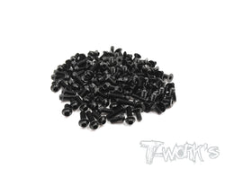 ASSU-BD8 7075-T6 Black Screw set(UFO Head) 81pcs.(For Yokomo BD8)