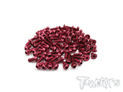 ASSU-P1216-R 7075-T6 Red Screw set(UFO Head) (For Rapide P12-2016)