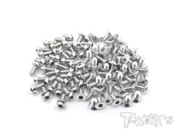 ASSU-MI5EVO-S 7075-T6 Silver Screw set(UFO Head) 88pcs.(Schumemacher MI 5 EVO)