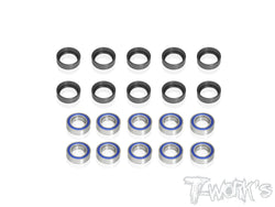 BBLS-GTX  Light Weight Bearing Kit ( For Xray GTX '17/18 ) With 8 x 14mm Bearing 10pcs.