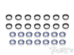 BBLS-RGT8  Light Weight Bearing Kit ( For HB Racing RGT8 ) With 8 x 14mm Bearing 14pcs.