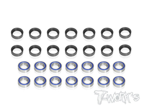 BBLS-RGT8  Light Weight Bearing Kit ( For HB Racing RGT8 ) With 8 x 14mm Bearing 14pcs.
