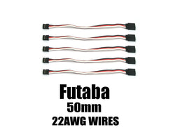 EA-002-5  Futaba Extension with 22 AWG heavy wires 50mm 5pcs.
