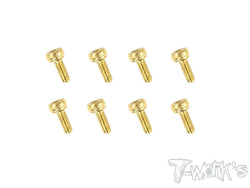 GSS-205H 2mmx5mm Gold Plated Steel Hex. Socket Head Screws（8pcs.）