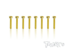 GSS-316H 3mmx16mm Gold Plated Hex. Socket Head Screws（8pcs.）