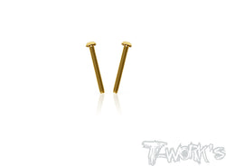 GSS-340B	3mmx40mm Gold PlatedSteel  Button Head Screws（2pcs.）