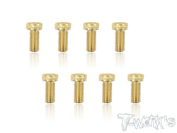 GSS-410H 4mmx10mm Gold Plated Steel Hex. Socket Head Screws（8pcs.）