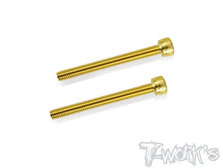 GSS-440H 4mmx40mm Gold Plated Steel Hex. Socket Head Screws（2pcs