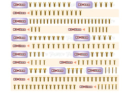 GSS-MBX8R-T	Gold Plated Steel Upper & Tranmission Screw set 165pcs. ( For Mugen MBX8R )