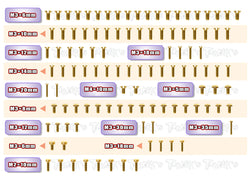 GSS-MID	Gold Plated Steel Screw Set 109pcs. ( For Kyosho Optima MID )