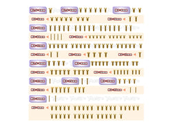 GSS-RC8T4E Gold Plated Steel Screw Set 170pcs. ( For Team Associated RC8 T4E )