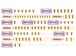 GSS-X12'23	Gold Plated Steel Screw Set 78pcs. ( For Xray X12 2023 )