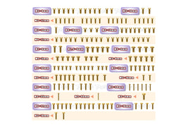 GSS-XB8'23 Gold Plated Steel Screw Set 158pcs. ( For Xray XB8'23 )