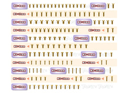 GSS-XT8E'22	Gold Plated Steel Screw Set 140pcs. ( For Xray XT8E 2022 )