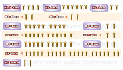 GSSU-X4'23-T	 Gold Plated Steel Upper & Tranmission Screw set ( UFO Head ) 77pcs. ( For Xray X4 2023 )