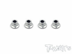 NSS-3FLN Nickel Plated M3 Lock Nuts ( 4pcs. )