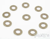 TA-006 Anodized Aluminum 3mm Bore Washers 0.5mm (10 pcs)