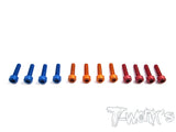 TA-086 7075-T6 Anodized Alum Screws for Futaba 4PX