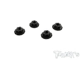 TA-089 Alum Large-Contact Serrated Flanged Wheel Nuts  (4pcs.)