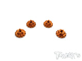 TA-089 Alum Large-Contact Serrated Flanged Wheel Nuts  (4pcs.)