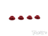 TA-089 Alum Large-Contact Serrated Flanged Wheel Nuts  (4pcs.)