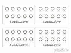 TA-095-4 4mm Shim Washer Set ( 0.05,0.1,0.2,0.3mm each 10pcs. )