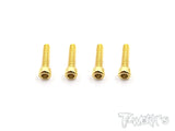 TA-109  Gold Plated Steel Screw For Futaba 4PV ( 4pcs. )