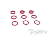 TA-111 Alum. 7075-T6 6.38mm Bore Washer 0.5 , 1, 2mm Each 3pcs.