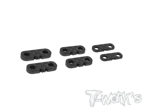 TA-125 Graphite Servo Mount Spacer Set ( 1.0 , 2.0 , 2.5mm Each 2pcs. )