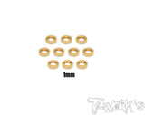 TA-144 Brass 3mm Bore Washer Set  0.5, 0.75 ,1 ,2mm Each 10pcs.