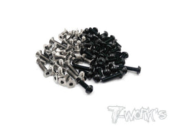 TASS-BD8-BK  64 Titanium &7075-T6 Black Screw set 83pcs.( For Yokomo BD8  )