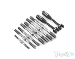 TB-026 XRAY XB9 Titanium  Turnbuckle Set