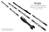 TB-065 Team Losi 22-4 Titanium Turnbuckle Set ( With 93mm Alum. Turnbuckle )
