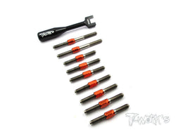 TB-067H Hybrid Titanium Turnbuckle Set  For Xray T4'15/T4'16/T4'17/T4'18/T4'19