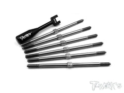 TB-078 64 Titanium Turnbuckle Set For Team Associated RC10 T4