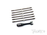 TB-078 64 Titanium Turnbuckle Set For Team Associated RC10 T4