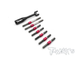 TB-095H Hybrid Titanium Turnbuckle Set For Kyosho TF7