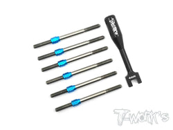 TB-112H  Hybrid Titanium Turnbuckle Set  For Team Associated RC10 B6/B6D