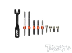 TB-115H Hybrid Titanium Turnbuckle Set  ( For Xray NT1 2016 )