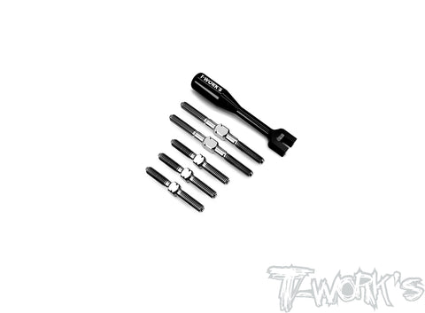 TB-250  64 Titanium Turnbuckle Set ( For Serpent X20 FWD )