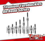 TBSO-3   Titanium Turnbuckles On Road  3mm Series  (6AL/4V grade titanium)