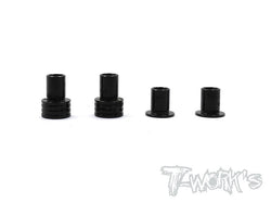 TE-146-A 7075-T6 Alum. Caster Hat Bushings A ( For Team Associated RC10 B6/B6D/B64/B64D/B6.1/RC10T6.1  ) 2 each of 0deg,3deg.